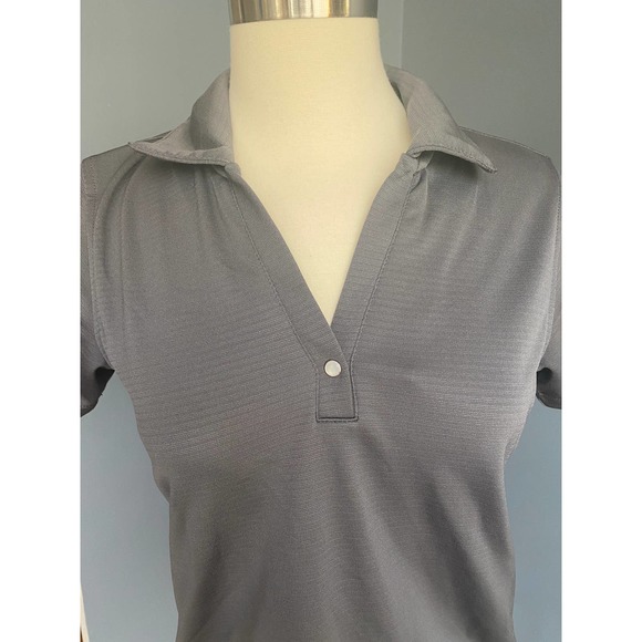Pebble Beach gray women's golf polo, small - Picture 6 of 7